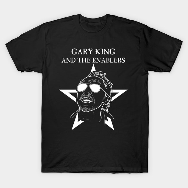 GARY KING AND THE ENABLERS (The Sisters of Mercy style) T-Shirt by Theo_P